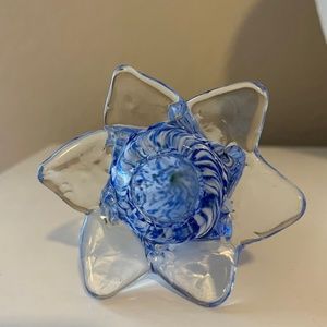 Hand blown glass flower